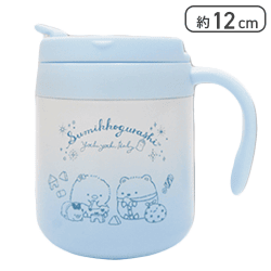 【ブルー】すみっコぐらし すみっコベビー ふた付きグラデーション真空ステンレスマグ