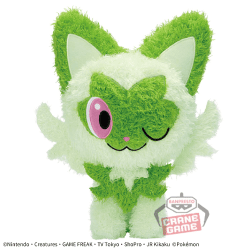 【ニャオハ】ポケットモンスター もふぐっと くつろぎタイムぬいぐるみ-ニャオハ・クワッス-