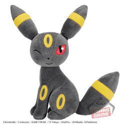 【ブラッキー】ポケットモンスター ほぺぴた ぬいぐるみ-ゲンガー・ブラッキー・ジュペッタ・チョロネコ-