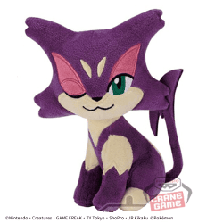 【チョロネコ】ポケットモンスター ほぺぴた ぬいぐるみ-ゲンガー・ブラッキー・ジュペッタ・チョロネコ-