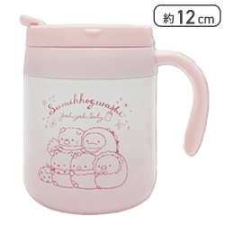 【ピンク】すみっコぐらし すみっコベビー ふた付きグラデーション真空ステンレスマグ