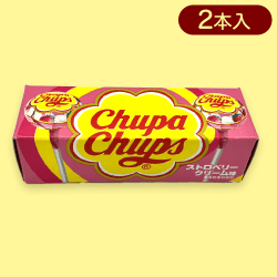 【ストロベリークリーム】チュッパチャプススティックBOX※賞味期限:2025/8/31