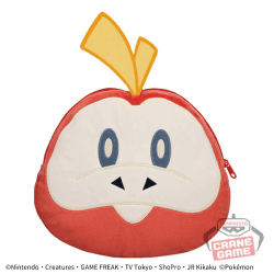 【ホゲータ】ポケットモンスター 大きい顔型ぬいぐるみポーチ-ニャオハ・ホゲータ・クワッス-