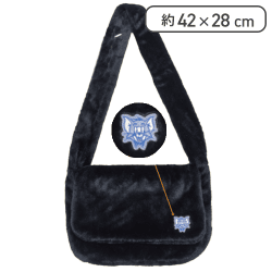 【ブラック】トムとジェリー ファーショルダーバッグ