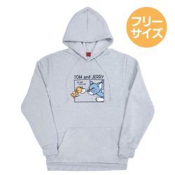 【グレー】トムとジェリー パーカー