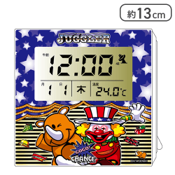 【ブルー】ジャグラー 電波クロック4