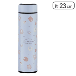 【ブルー】すみっコぐらし おうちでくまカフェ 茶こし付きステンレスボトル