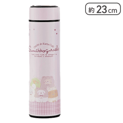 【ピンク】すみっコぐらし おうちでくまカフェ 茶こし付きステンレスボトル