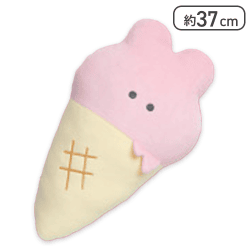 【いちごあいす】つぶらな瞳のいちごフェア もちふわおっきめぬいぐるみ