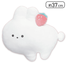 【うさぎ】つぶらな瞳のいちごフェア もちふわおっきめぬいぐるみ