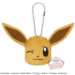 【イーブイ】ポケットモンスター ボールチェーン付きフェイスぬいぐるみ「イーブイフレンズ」vol.2