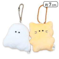 【おばけ&ねこ(オレンジ)】いきものかもしれない うわさによるとひかる