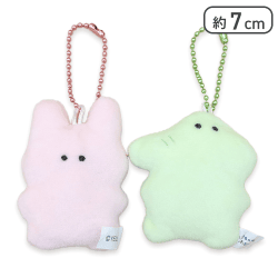 【うさぎ(ピンク)&わに】いきものかもしれない うわさによるとひかる