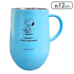 【ブルー】スヌーピー 真空断熱マグ2