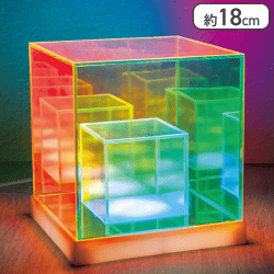 【スクエア】オーロラLEDライト