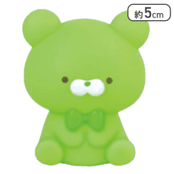 【みどり】おとぼけくまさん ソフビライト2