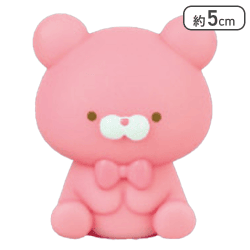 【ぴんく】おとぼけくまさん ソフビライト2