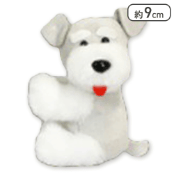 【シュナ舌出し】シュナウザーぬいぐるみクリップ2