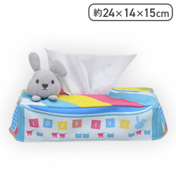 【カラフル】ラッピー PMティッシュボックスカバー