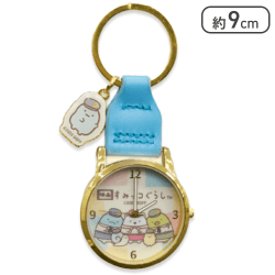 【ライトブルー】映画すみっコぐらし3 チャーム付きミニ時計