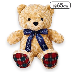 【ベーカー】ラブリーローズベアクラシカルチェックウルトラBIG