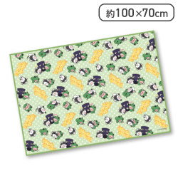 【グリーン】パペットマペット フリースブランケット