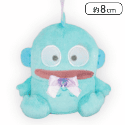 【リボンパープル】ハンギョドン ビジューハートマスコット-ハンギョドン-