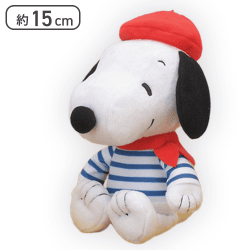 【スヌーピー】SNOOPY ぬいぐるみ -パリスタイル-