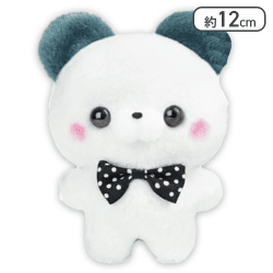 【ぱんださん(くろ)】すくっとたっちさん ぬいぐるみ〜おしおしからー〜