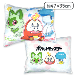 【3匹】ポケモンスクエアクッション集合柄