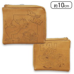 【ブラウン】トム&ジェリー スリムウォレット