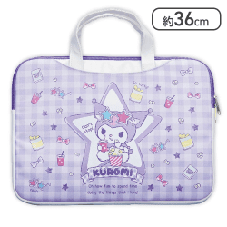 クロミ くすみギンガムポーチ付きマルチケース