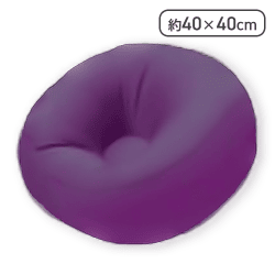【パープル】KELLYラウンドクッション3