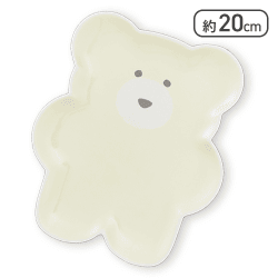 【クリーム】ほっこりモコモカ ダイカットプレート
