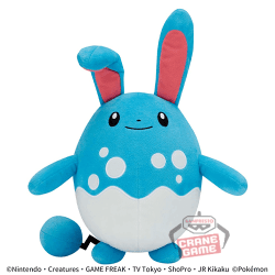 【マリルリ】ポケットモンスター もふぐっとぬいぐるみ-マリルリ・ヒバニー-