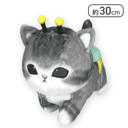 【グレー】mofusand ミツバチにゃんBIGぬいぐるみ -ダッシュ!-