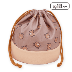 【チャイロイコグマ】リラックマ NEW BASIC RILAKKUMA 巾着ポーチ