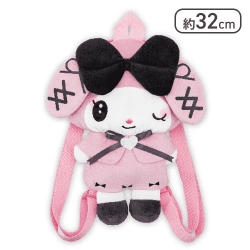 【マイメロディ】マイメロディ クロミ 真夜中のメロクロぬいぐるみリュック2