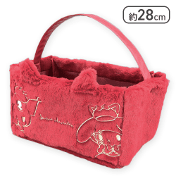 【レッド】サンリオキャラクターズ ねこねこ探偵仕切り付き収納バッグ