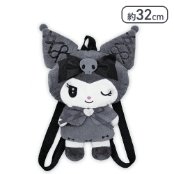 【クロミ】マイメロディ クロミ 真夜中のメロクロぬいぐるみリュック2