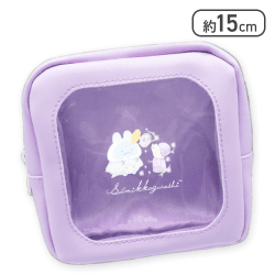 【とかげ】すみっコぐらし うさぎのふしぎなおまじない 窓付きスクエアポーチ