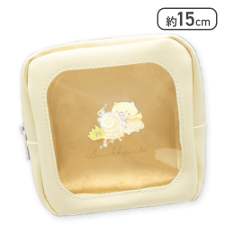 【ねこ】すみっコぐらし うさぎのふしぎなおまじない 窓付きスクエアポーチ