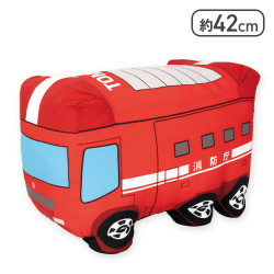 【消防車】トミカ 特大サイズぬいぐるみ 消防車&ブルドーザー