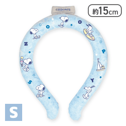 【ライトブルーS】スヌーピー ネッククーラーリング