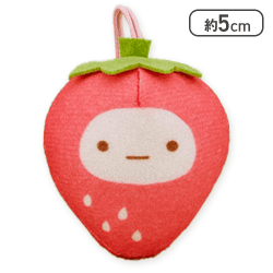 【たぴおか(イチゴレッド)】すみっコぐらし いちごフェア いちごになりきりちびマスコット