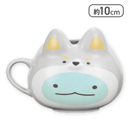【とかげ】すみっコぐらし こいぬといぬごっこ フェイス型マグカップ