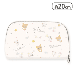 【チラシ柄】リラックマ パジャマパーティー クリアマルチポーチ