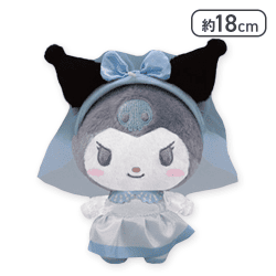 【ブルー】クロミ 推しウェディングカチューシャ付きぬいぐるみ