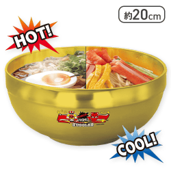 JUGGLER 二重構造ステンレスどんぶり ゴールド