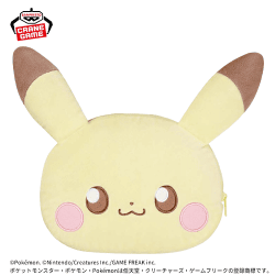 【ピカチュウ】ポケピース 大きい顔型ぬいぐるみポーチvol.1